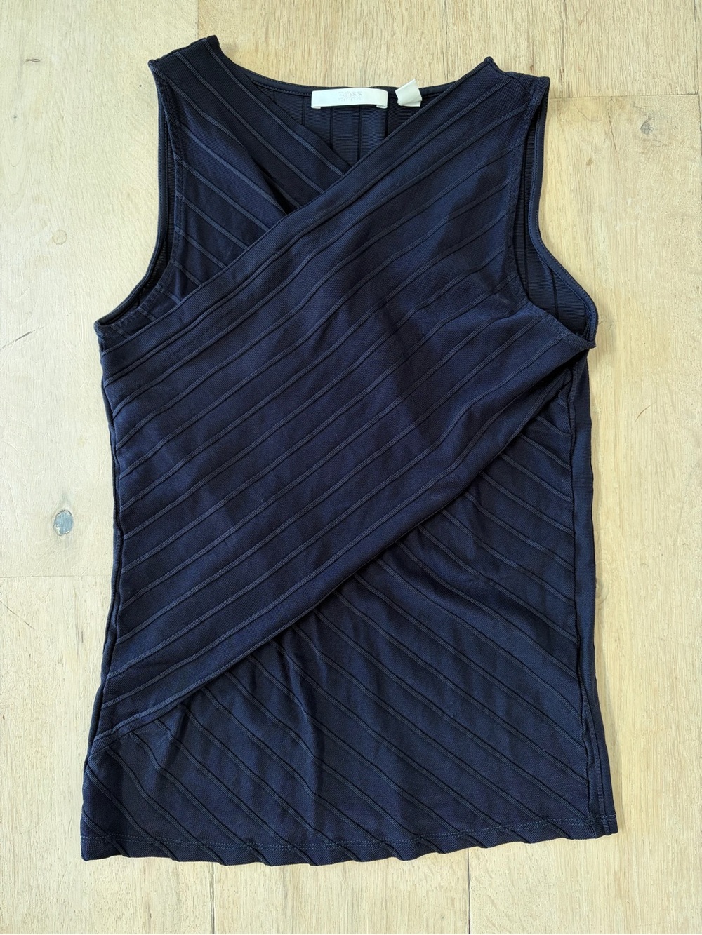 Hugo Boss Crossover Stretch Navy Tank Top Size Medium